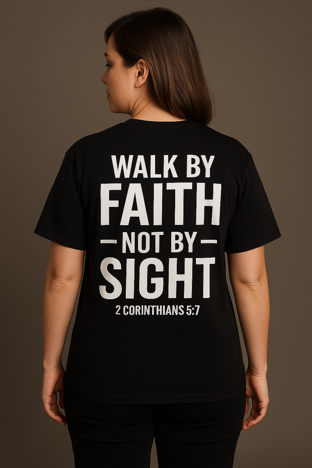 Walk by Faith, Not Sight – Drop Shoulder Streetwear T-Shirt